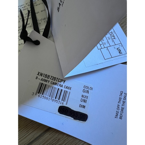 Balmain Paris Canvas Leather Trim Camera Bag Pink Gold Chain Logo - Picture 13 of 13